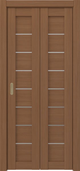 Складная дверь RM003 (экошпон «орех», матовое стекло)