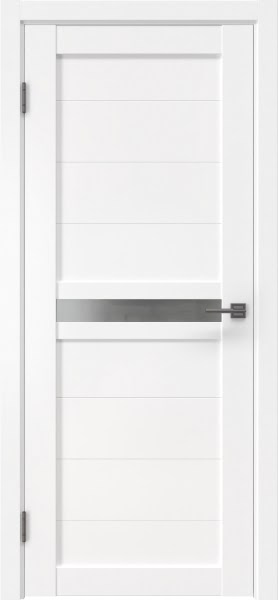 Межкомнатная дверь RM006 (экошпон белый / матовое стекло)