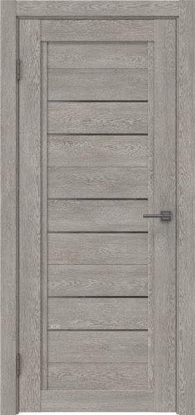 Межкомнатная дверь RM014 (экошпон «дымчатый дуб» / стекло графит)