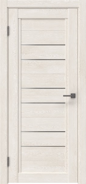 Межкомнатная дверь RM014 (экошпон «белый дуб» / матовое стекло)