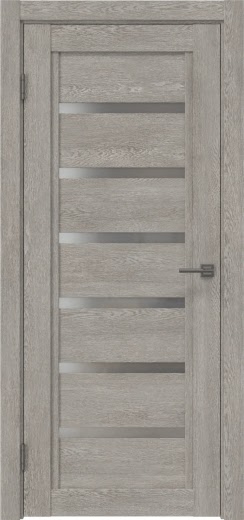 Межкомнатная дверь RM015 (экошпон «дымчатый дуб» / матовое стекло)