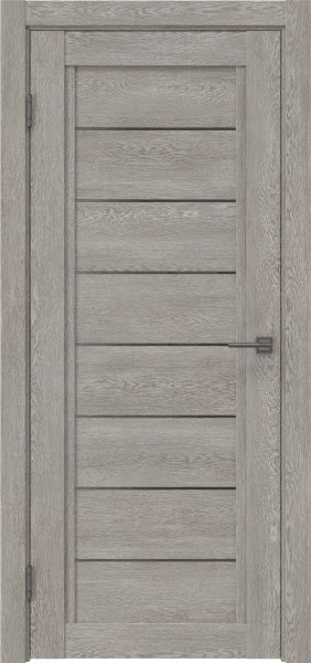 Межкомнатная дверь RM016 (экошпон «дымчатый дуб» / стекло графит)