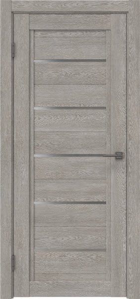 Межкомнатная дверь RM017 (экошпон «дымчатый дуб» / матовое стекло)