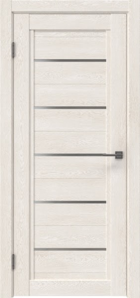 Межкомнатная дверь RM017 (экошпон «белый дуб» / матовое стекло)
