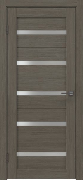 Межкомнатная дверь RM020 (экошпон грей, матовое стекло)