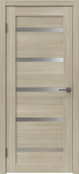 Межкомнатная дверь RM020 (экошпон дуб дымчатый, матовое стекло)