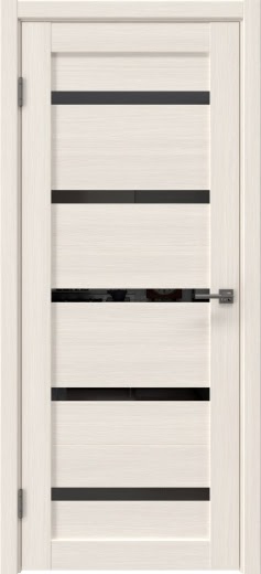 Межкомнатная дверь RM020 (экошпон лиственница беленая, лакобель черный)