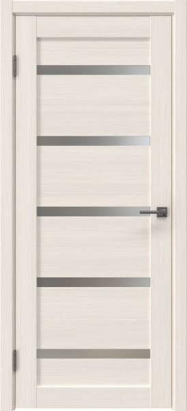 Межкомнатная дверь RM020 (экошпон лиственница беленая, матовое стекло)