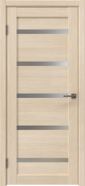 Межкомнатная дверь RM020 (экошпон лиственница кремовая, матовое стекло)