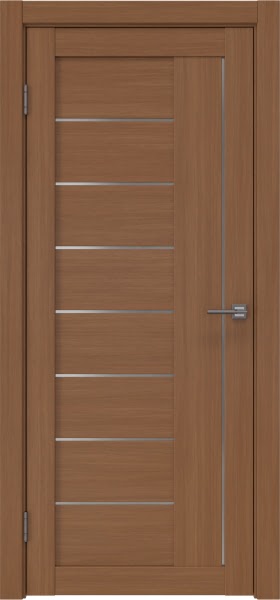 Межкомнатная дверь RM025 (экошпон «орех‎», матовое стекло)
