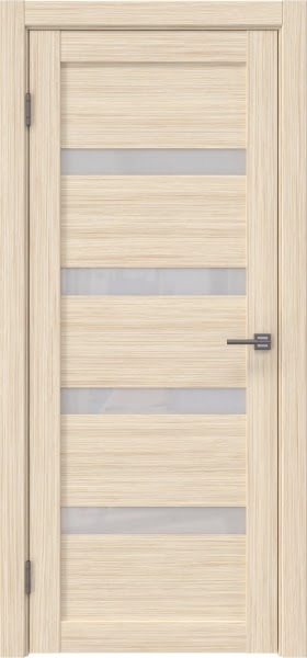 Межкомнатная дверь RM027 (экошпон «беленый дуб FL‎», лакобель белый)