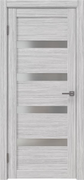 Межкомнатная дверь RM027 (экошпон «серый дуб FL‎», матовое стекло)