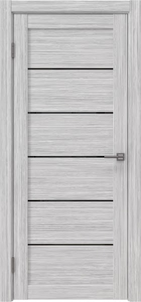 Межкомнатная дверь RM028 (экошпон «серый дуб FL‎», лакобель черный)