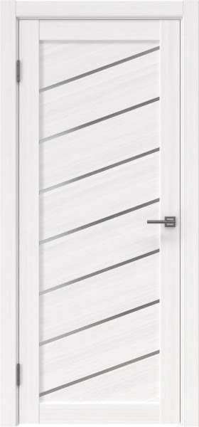 Межкомнатная дверь RM029 (экошпон белый, матовое стекло)