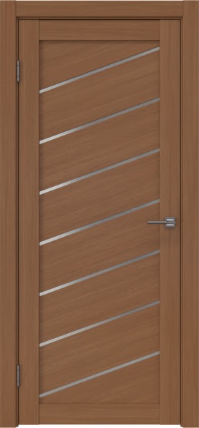 Межкомнатная дверь RM029 (экошпон «орех‎», матовое стекло)