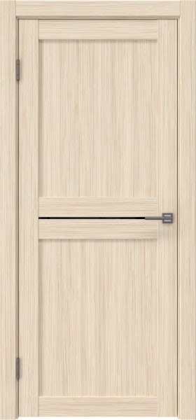 Межкомнатная дверь RM030 (экошпон «беленый дуб FL‎», лакобель черный)