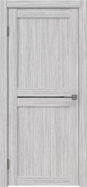 Межкомнатная дверь RM030 (экошпон «серый дуб FL‎», лакобель черный)