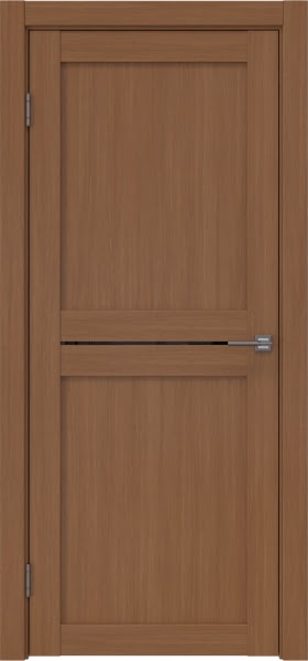 Межкомнатная дверь RM030 (экошпон «орех‎», лакобель черный)