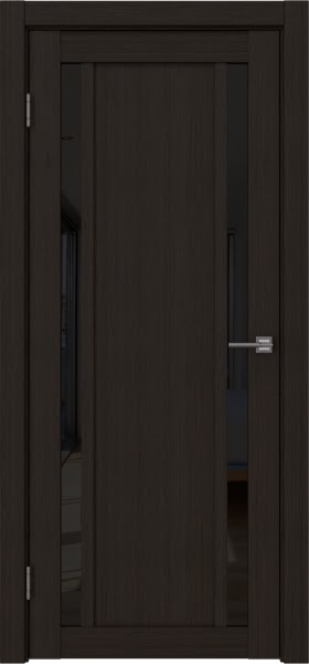 Межкомнатная дверь RM031 (экошпон «венге FL‎», лакобель черный)