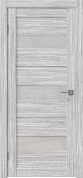 Межкомнатная дверь RM034 (экошпон «серый дуб FL‎», лакобель белый)