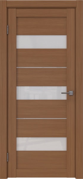 Межкомнатная дверь RM034 (экошпон «орех‎», лакобель белый)