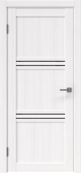 Межкомнатная дверь RM036 (экошпон белый, лакобель черный)