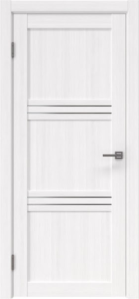Межкомнатная дверь RM036 (экошпон белый, матовое стекло)
