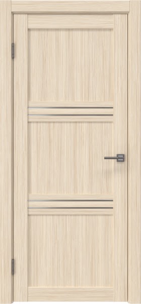 Межкомнатная дверь RM036 (экошпон «беленый дуб FL‎», матовое стекло)