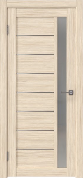 Межкомнатная дверь RM037 (экошпон «беленый дуб FL‎», матовое стекло)