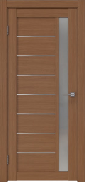 Межкомнатная дверь RM037 (экошпон «орех‎», матовое стекло)
