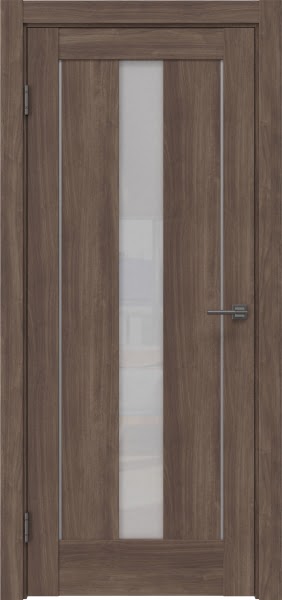 Межкомнатная дверь RM043 (экошпон «античный орех» / лакобель белый)