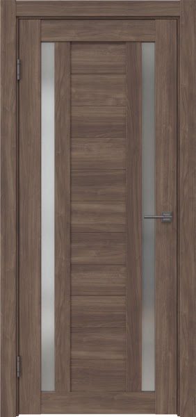 Межкомнатная дверь RM045 (экошпон «античный орех» / матовое стекло)