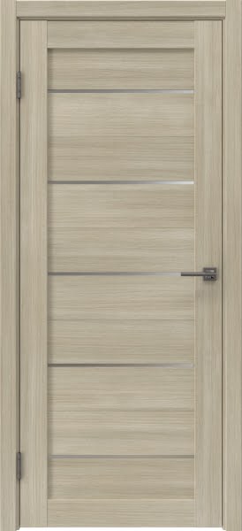 Межкомнатная дверь RM050 (экошпон дуб дымчатый, матовое стекло)