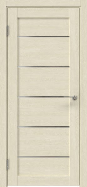 Межкомнатная дверь RM050 (экошпон дуб млечный, матовое стекло)