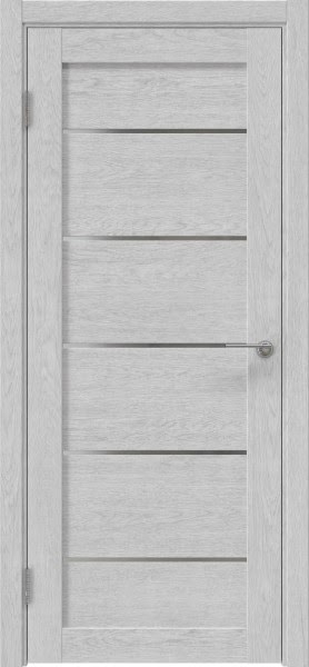 Межкомнатная дверь RM050 (экошпон серый дуб, матовое стекло)