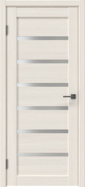 Межкомнатная дверь RM055 (экошпон «лиственница беленая», матовое стекло)