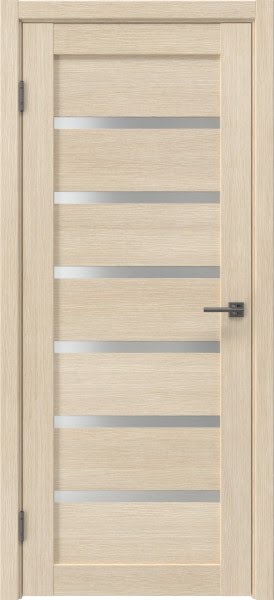 Межкомнатная дверь RM055 (экошпон «лиственница кремовая», матовое стекло)
