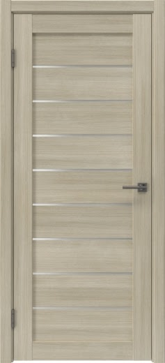 Межкомнатная дверь RM056 (экошпон «дуб дымчатый», матовое стекло)