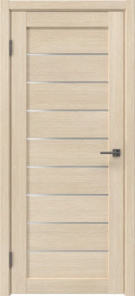 Межкомнатная дверь RM056 (экошпон «лиственница кремовая», матовое стекло)