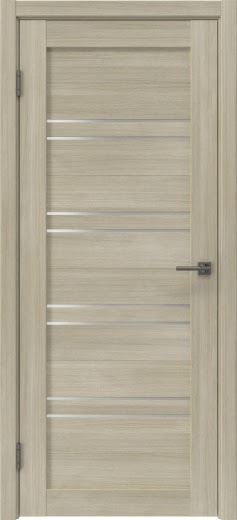 Межкомнатная дверь RM057 (экошпон «дуб дымчатый», матовое стекло)