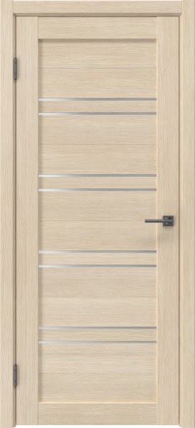 Межкомнатная дверь RM057 (экошпон «лиственница кремовая», матовое стекло)