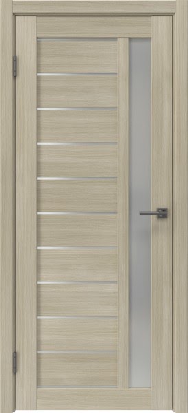 Межкомнатная дверь RM058 (экошпон «дуб дымчатый», матовое стекло)