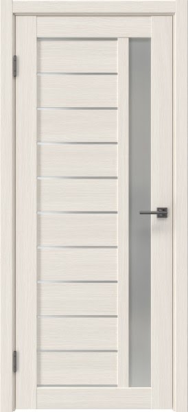 Межкомнатная дверь RM058 (экошпон «лиственница беленая», матовое стекло)