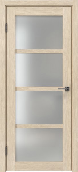 Межкомнатная дверь RM059 (экошпон «лиственница кремовая», матовое стекло)