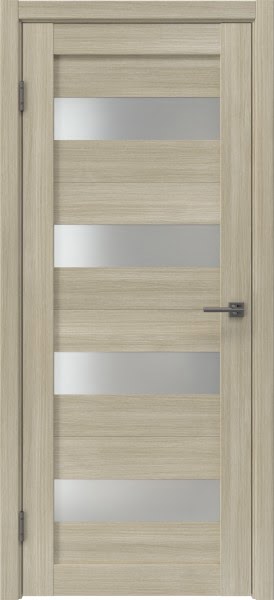 Межкомнатная дверь RM060 (экошпон «дуб дымчатый», матовое стекло)