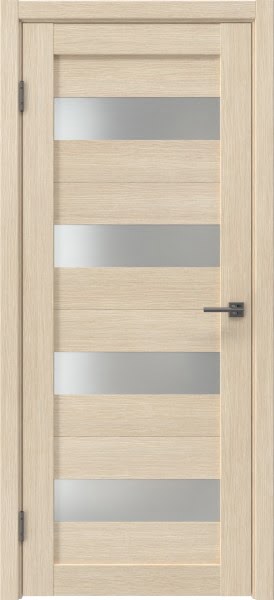 Межкомнатная дверь RM060 (экошпон «лиственница кремовая», матовое стекло)