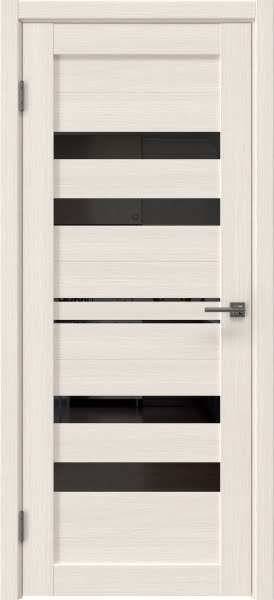 Межкомнатная дверь RM061 (экошпон лиственница беленая, лакобель черный)