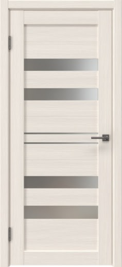 Межкомнатная дверь RM061 (экошпон лиственница беленая, матовое стекло)
