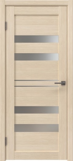 Межкомнатная дверь RM061 (экошпон лиственница кремовая, матовое стекло)