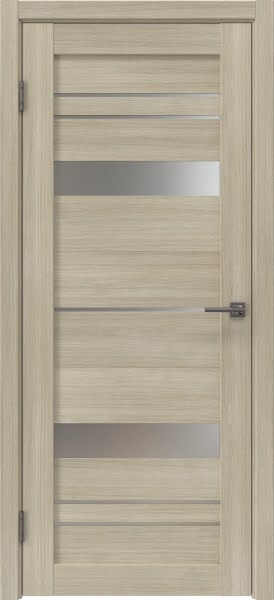 Межкомнатная дверь RM062 (экошпон дуб дымчатый, матовое стекло)